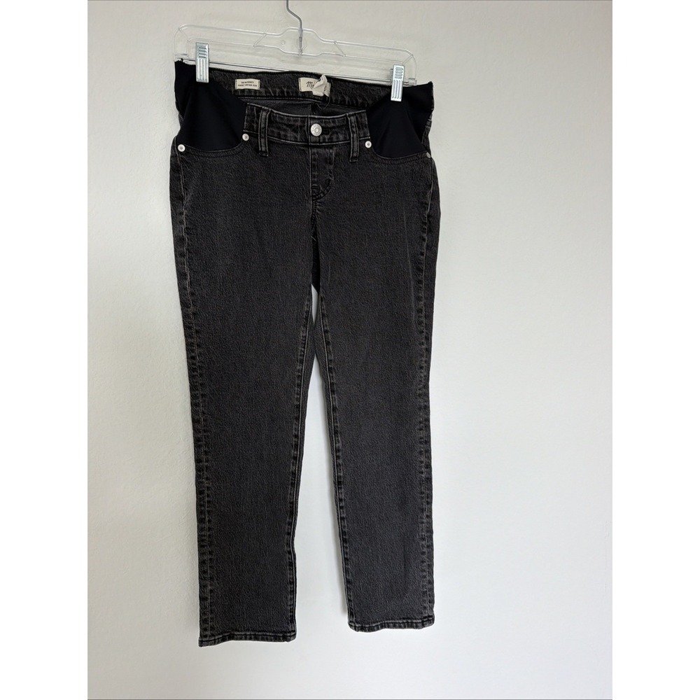 Madewell Womens Black The Maternity Perfect Vintage Skinny Jeans Sz 27
